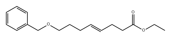 4-Octenoic acid, 8-(phenylmethoxy)-, ethyl ester, (4E)- 结构式