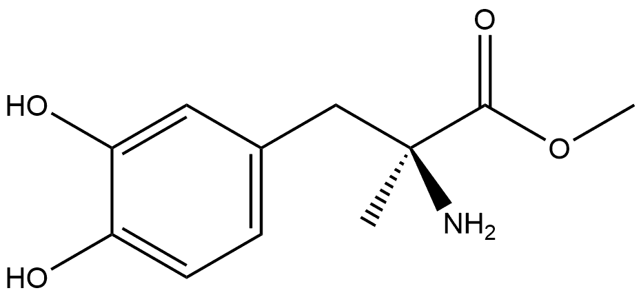 α-甲基多巴甲基酯 结构式