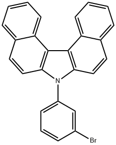 7-(3-溴苯基)二苯并[C,G]咔唑 结构式