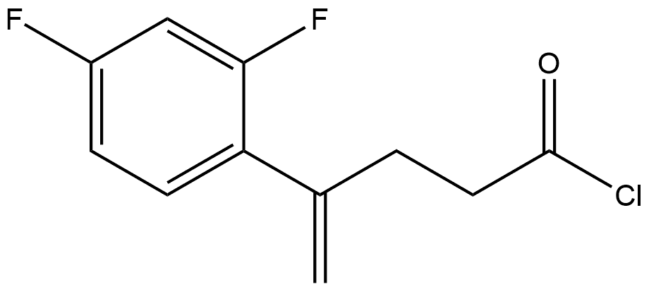 Benzenebutanoyl chloride, 2,4-difluoro-γ-methylene- 结构式