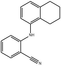 2-((5,6,7,8-四氢萘-1-基)氨基)苯甲腈 结构式