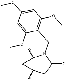 (1R,5R)-2-(2,4,6-三甲氧基苄基)-2-氮杂双环[3.1.0]己-3-酮 结构式