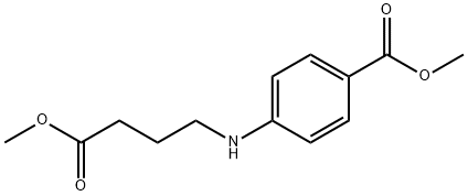 methyl 4-[(4-methoxy-4-oxobutyl)amino]benzoate 结构式