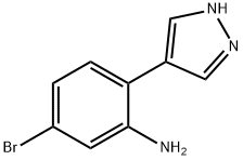 5-bromo-2-(1H-pyrazol-4-yl)aniline 结构式