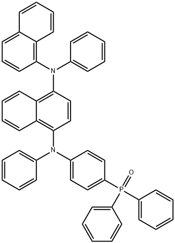 1,4-Naphthalenediamine, N1-[4-(diphenylphosphinyl)phenyl]-N4-1-naphthalenyl-N1,N4-diphenyl- 结构式