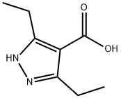 3,5-二乙基1H吡唑-4-羧酸 结构式