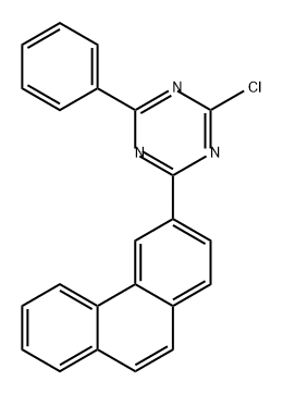 1,3,5-三嗪,2-氯-4-(3-苯蒽基)-6-苯基- 结构式