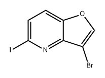 3-bromo-5-iodofuro[3,2-b]pyridine 结构式