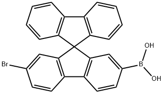 (2-BROMO-9,9'-SPIROBI[FLUOREN]-7-YL)BORONIC ACID 结构式