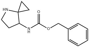 (4-氮杂螺[2.4]庚-7-基)氨基甲酸苄酯 结构式