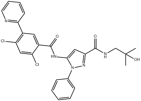 TrkA inhibitor compound 23（TrkA-IN-23） 结构式