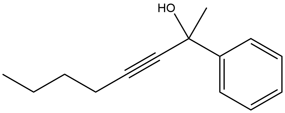 Benzenemethanol, α-1-hexyn-1-yl-α-methyl- 结构式