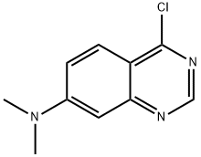 4-氯-N,N-二甲基喹唑啉-7-胺 结构式