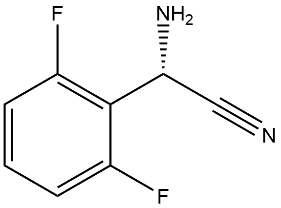 (S)-2-Amino-2-(2,6-difluorophenyl)acetonitrile 结构式