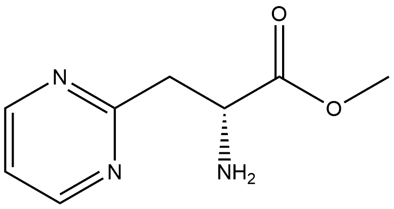 (R)-2-氨基-3-(嘧啶-2-基)丙酸甲酯 结构式