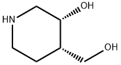 4-Piperidinemethanol, 3-hydroxy-, (3R,4S)- 结构式