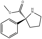 D-Proline, 2-phenyl-, methyl ester 结构式