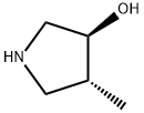 3-Pyrrolidinol, 4-methyl-, (3S,4R)- 结构式