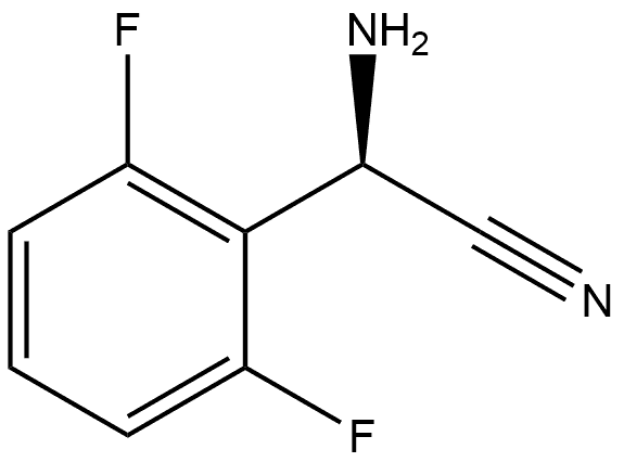 (R)-2-Amino-2-(2,6-difluorophenyl)acetonitrile 结构式