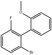 2-溴-6氟-2'- 甲氧基-1,1'-联苯 结构式