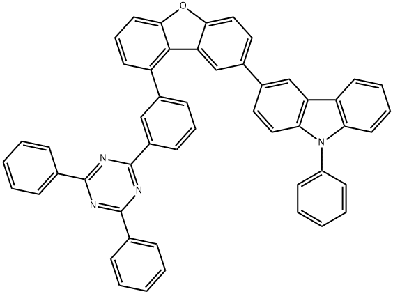 9H-Carbazole, 3-[9-[3-(4,6-diphenyl-1,3,5-triazin-2-yl)phenyl]-2-dibenzofuranyl]-9-phenyl-