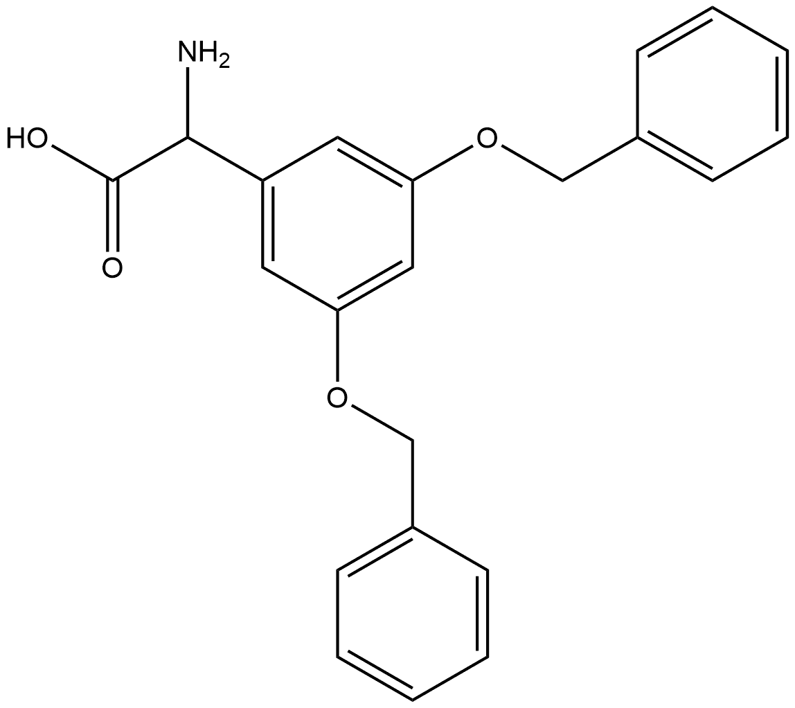 a-Amino-3,5-bis(benzyloxy)benzeneacetic acid 结构式