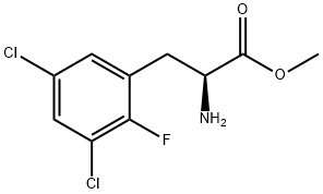 methyl 2-amino-3-(3,5-dichloro-2-fluorophenyl)propanoate 结构式
