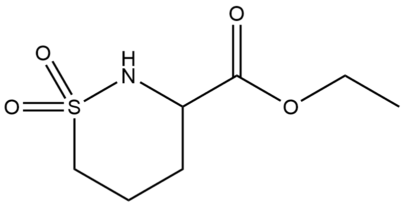 ethyl 1,2-thiazinane-3-carboxylate 1,1-dioxide 结构式