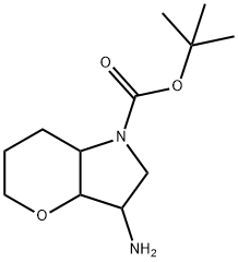 3-氨基六氢吡喃并[3,2-B]吡咯-1(2H)-羧酸叔丁酯 结构式