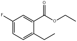 2-乙基-5-氟苯甲酸乙酯 结构式