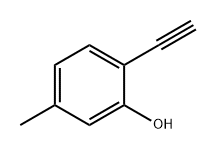 2-乙炔基-5-甲基苯酚 结构式