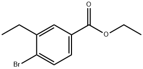 4-溴-3-乙基苯甲酸乙酯 结构式