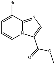 8-溴咪唑并[1,2-A]吡啶-3-羧酸甲酯 结构式