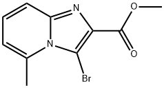 methyl 3-bromo-5-methylimidazo[1,2-a]pyridine-2-carboxylate 结构式