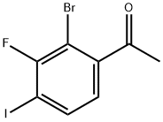 2'-Bromo-3'-fluoro-4'-iodoacetophenone 结构式
