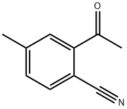 2-乙酰基-4-甲基苄腈 结构式