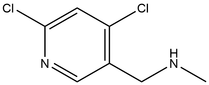 4,6-二氯-N-甲基-3-吡啶甲胺 结构式