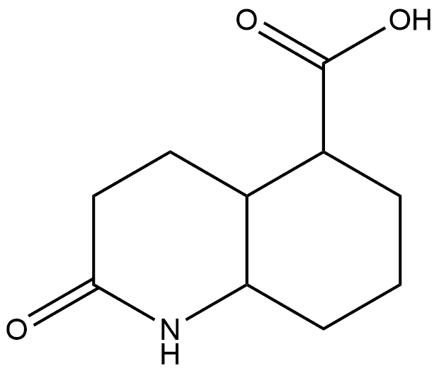 Decahydro-2-oxo-5-quinolinecarboxylic acid 结构式