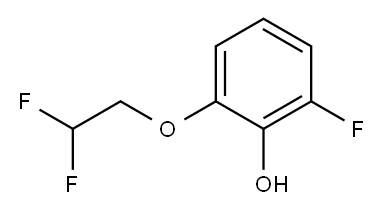 2-Fluoro-6-(2,2-difluoroethoxy)phenol 结构式