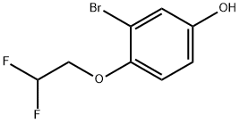 3-Bromo-4-(2,2-difluoroethoxy)phenol 结构式