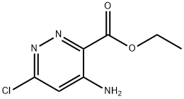 4-氨基-6-氯哒嗪-3-羧酸乙酯 结构式