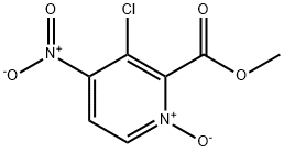 3-Chloro-2-(methoxycarbonyl)-4-nitropyridine 1-oxide 结构式