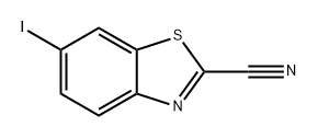 6-碘苯并[D]噻唑-2-甲腈 结构式
