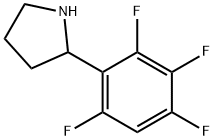 2-(2,3,4,6-tetrafluorophenyl)pyrrolidine 结构式
