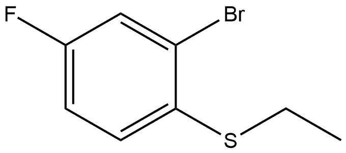 2-Bromo-1-(ethylthio)-4-fluorobenzene 结构式