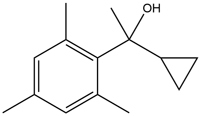 1-(2,4,6-Trimethylphenyl)-1-cyclopropyl ethanol 结构式