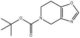 6,7-二氢噁唑并[4,5-C]吡啶-5(4H)-羧酸叔丁酯 结构式