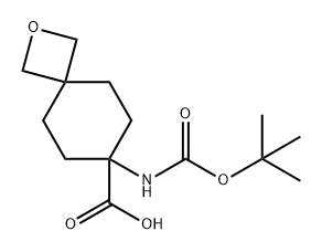 7-((叔丁氧基羰基)氨基)-2-氧杂螺[3.5]壬烷-7-羧酸 结构式