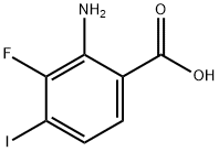 2-Amino-3-fluoro-4-iodobenzoic acid 结构式