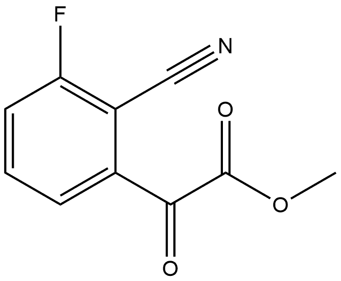 Methyl 2-cyano-3-fluoro-α-oxobenzeneacetate 结构式